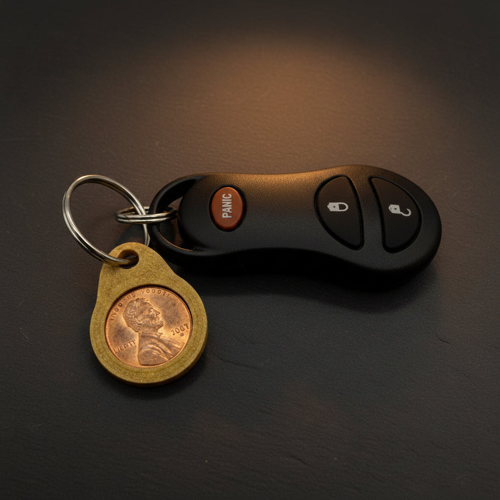 40 Pack Lucky Penny Keychain Holder
