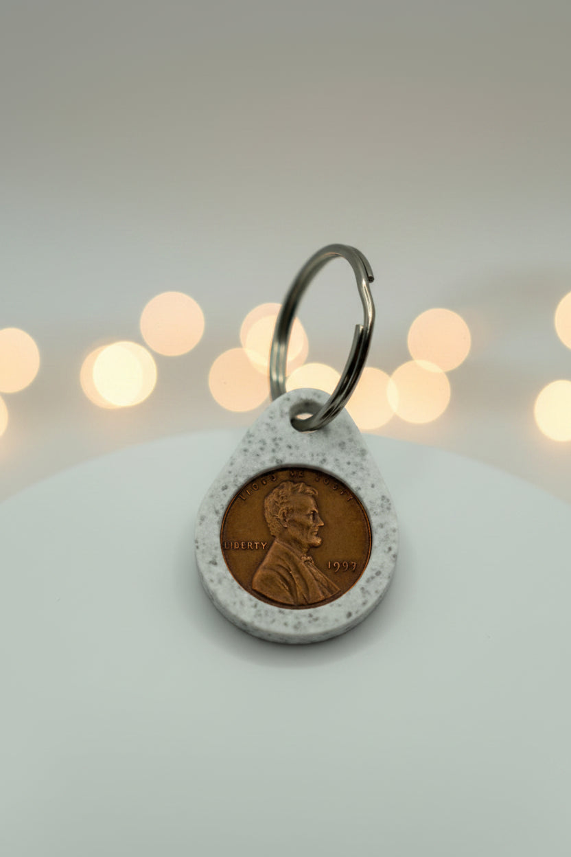 40 Pack Lucky Penny Keychain Holder